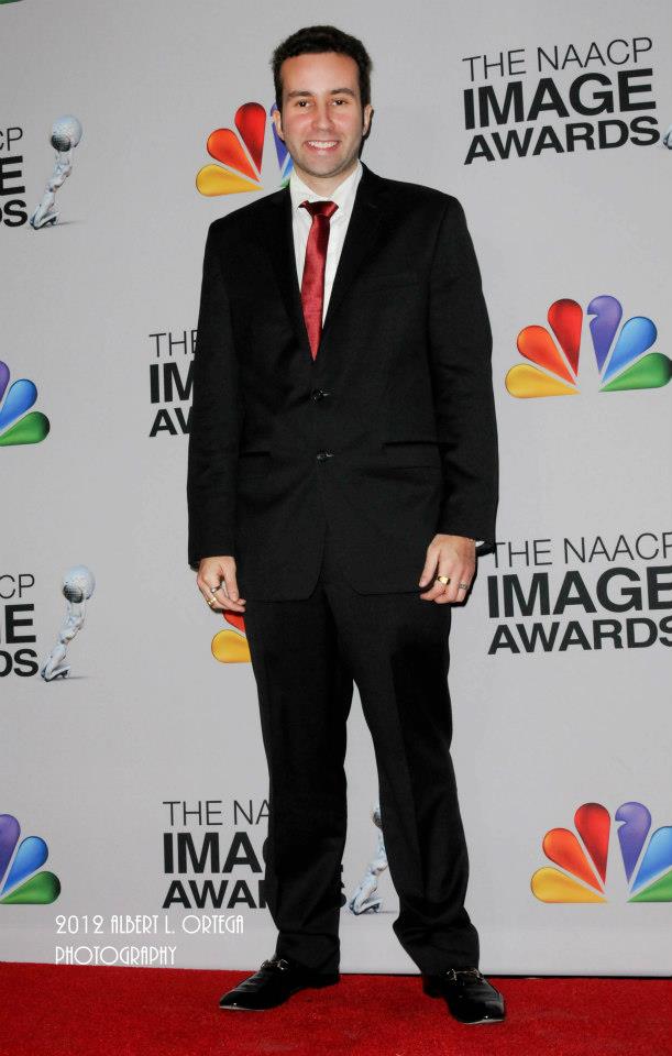 Actor Paul Tirado on the red carpet for The 44th NAACP Image Awards.