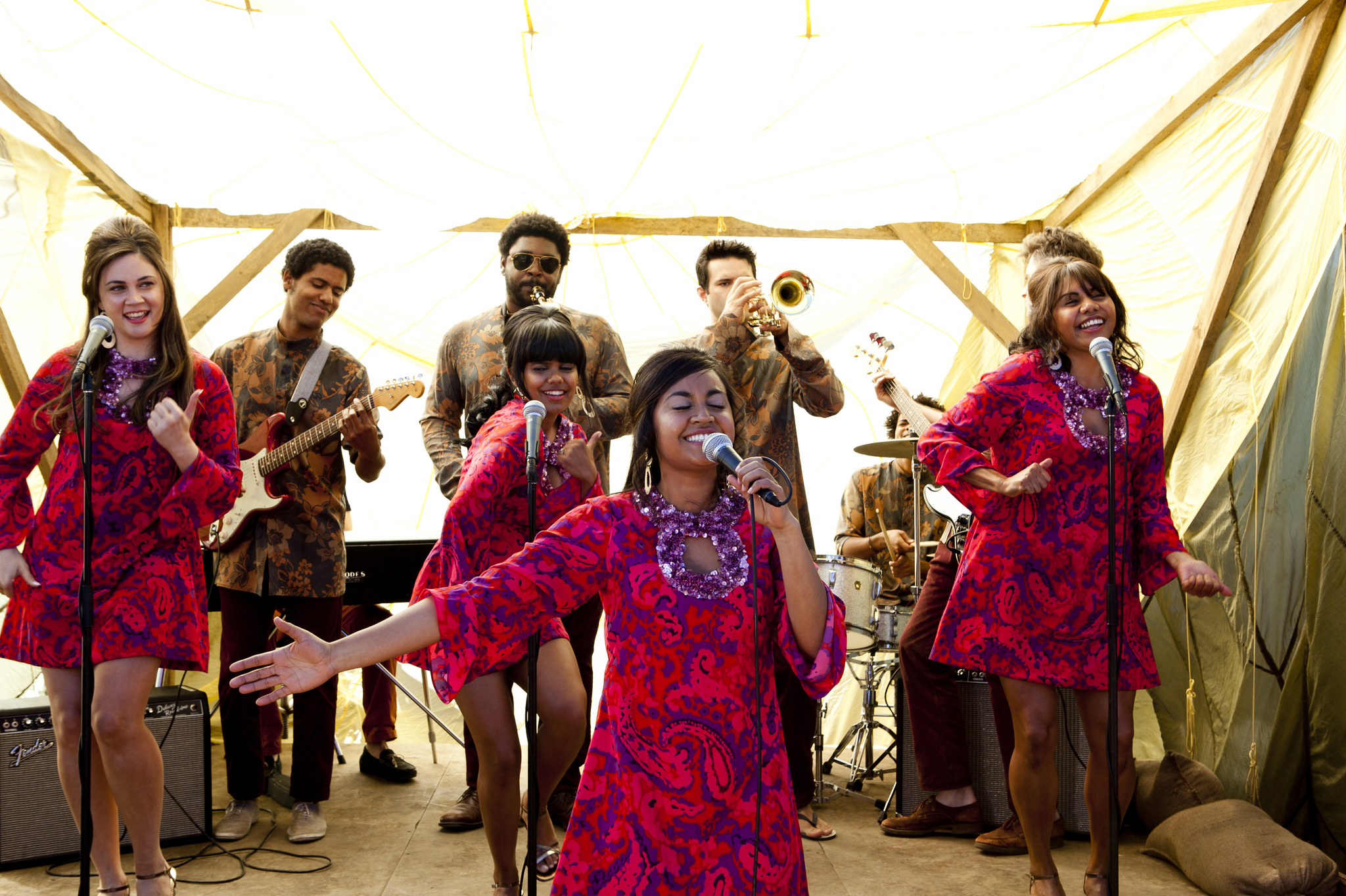 Still of Deborah Mailman, Jessica Mauboy, Miranda Tapsell and Shari Sebbens in The Sapphires (2012)