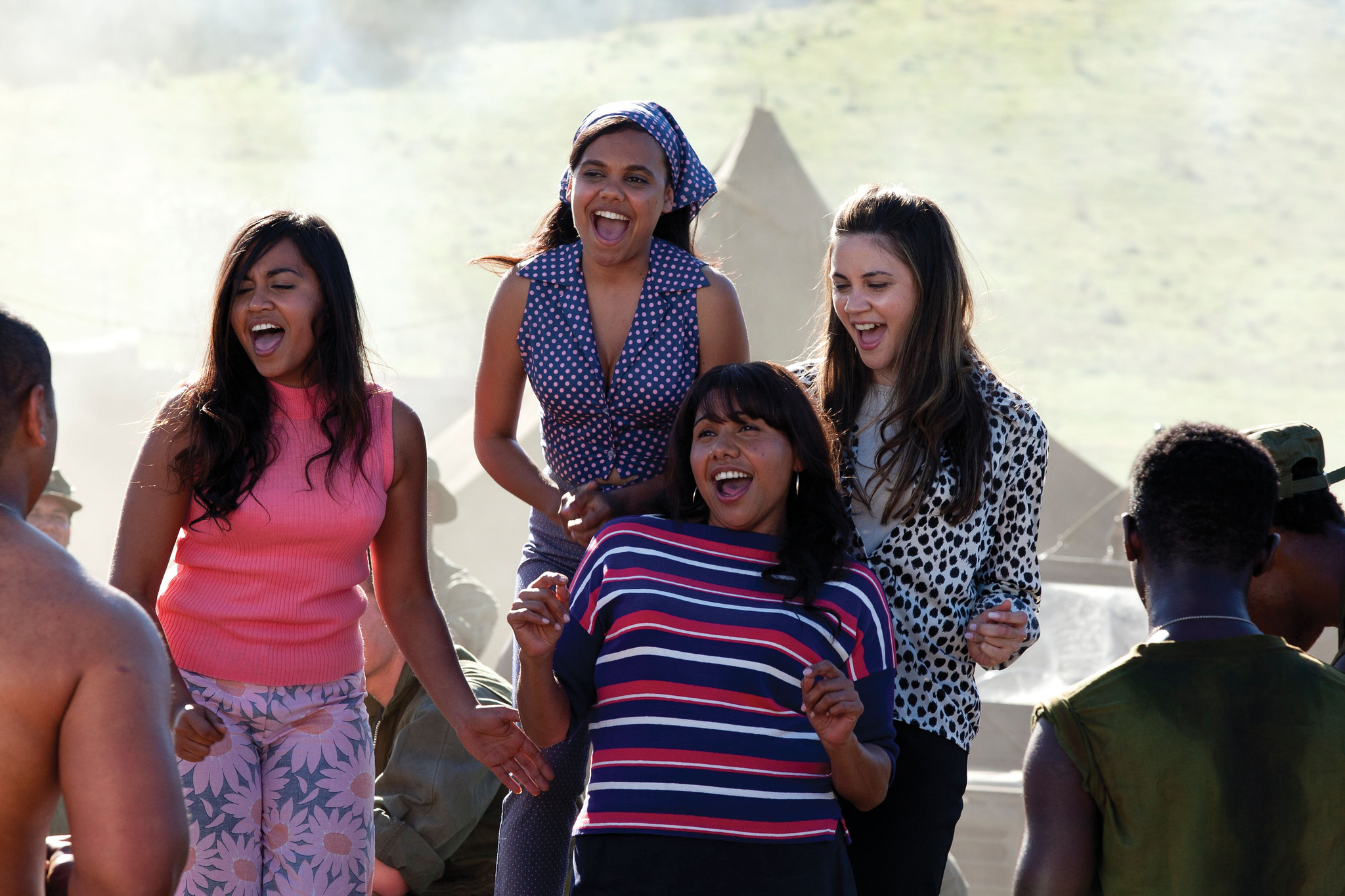 Still of Deborah Mailman, Jessica Mauboy, Miranda Tapsell and Shari Sebbens in The Sapphires (2012)