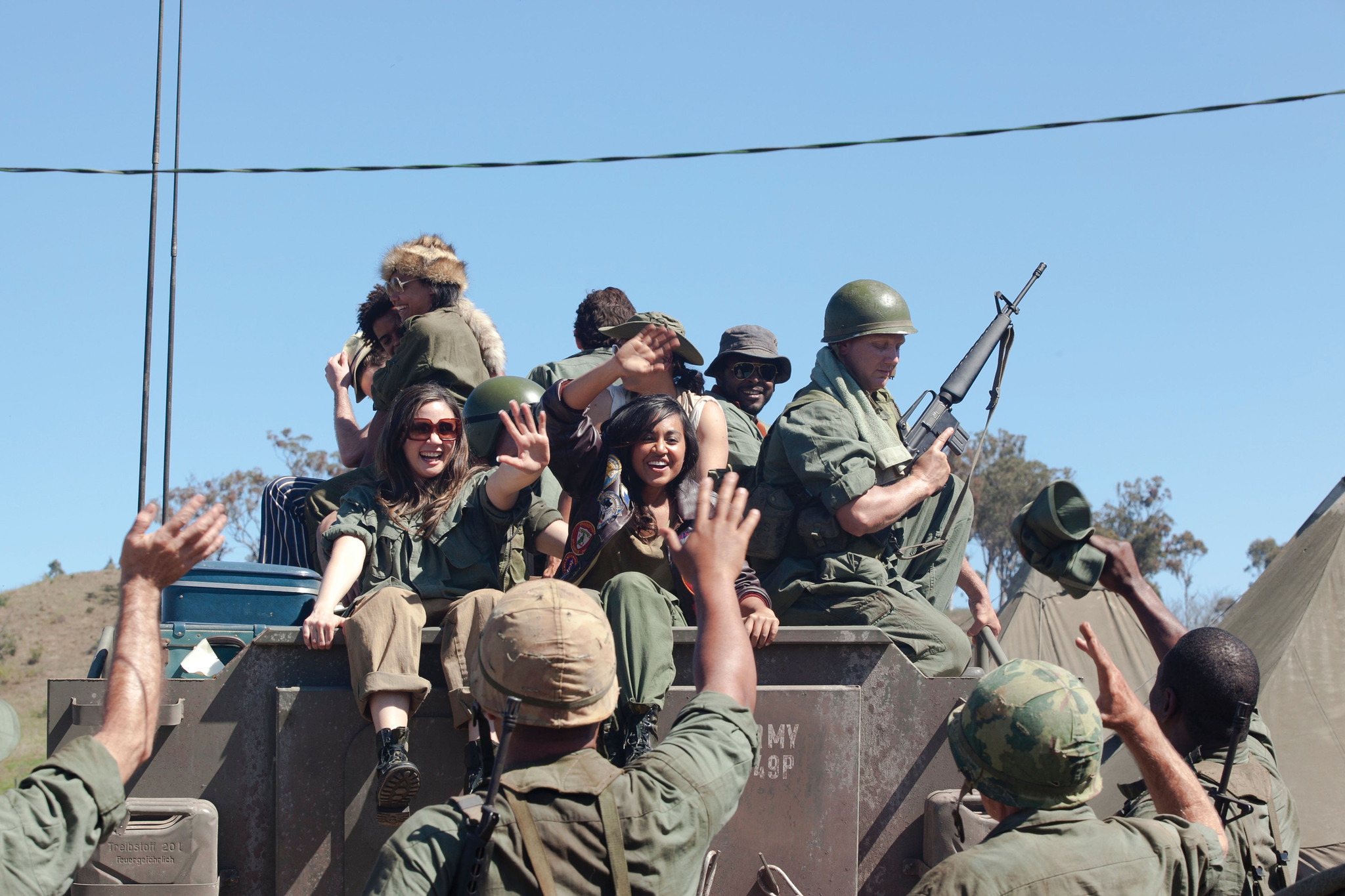 Still of Deborah Mailman, Jessica Mauboy, Miranda Tapsell and Shari Sebbens in The Sapphires (2012)