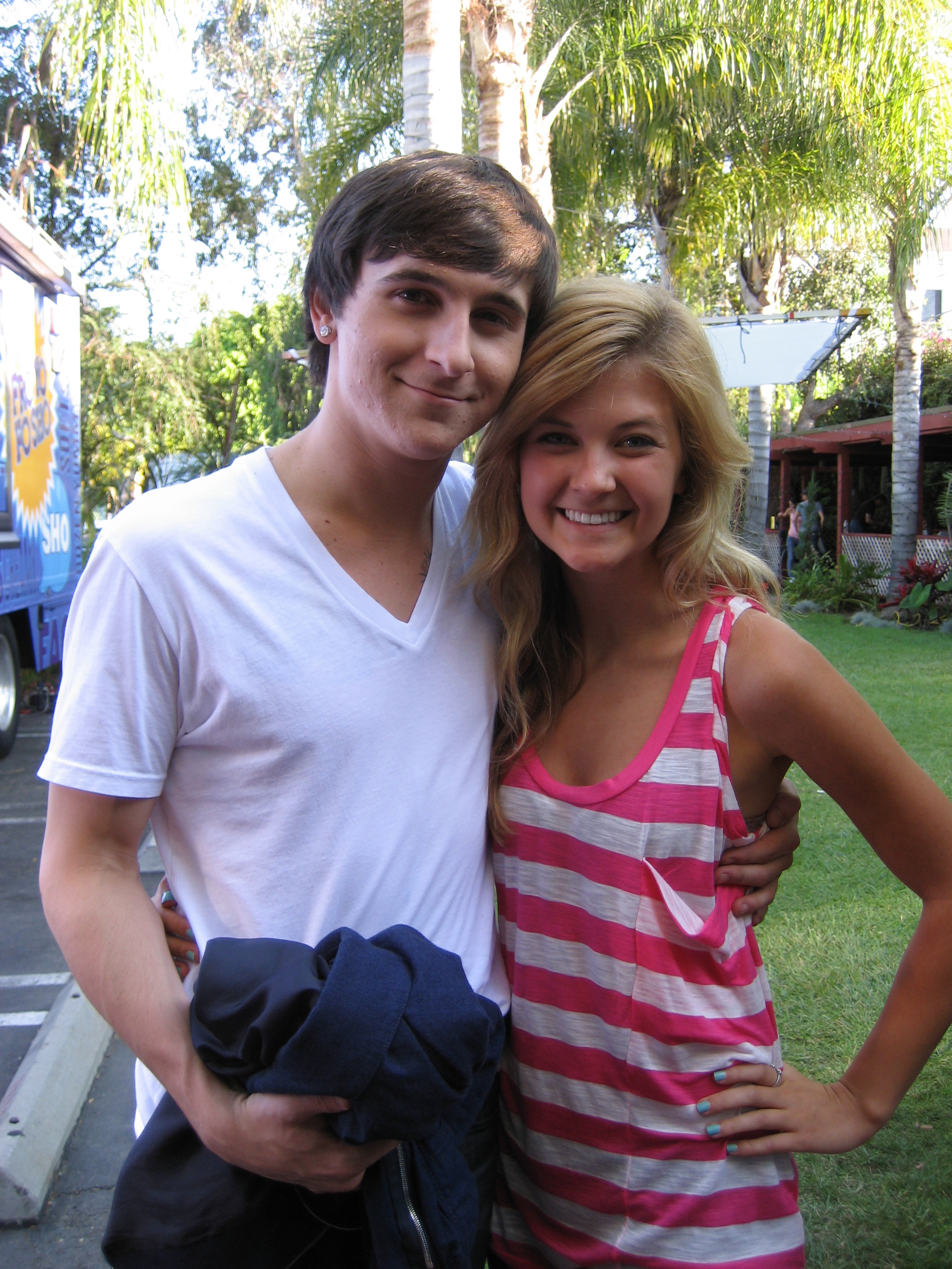 On set of PrankStars with Mitchel Musso