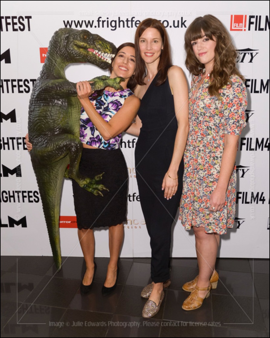 Dolores Reynals, Sarah Mac and Emma Lillie Lees at Film4 Frightfest