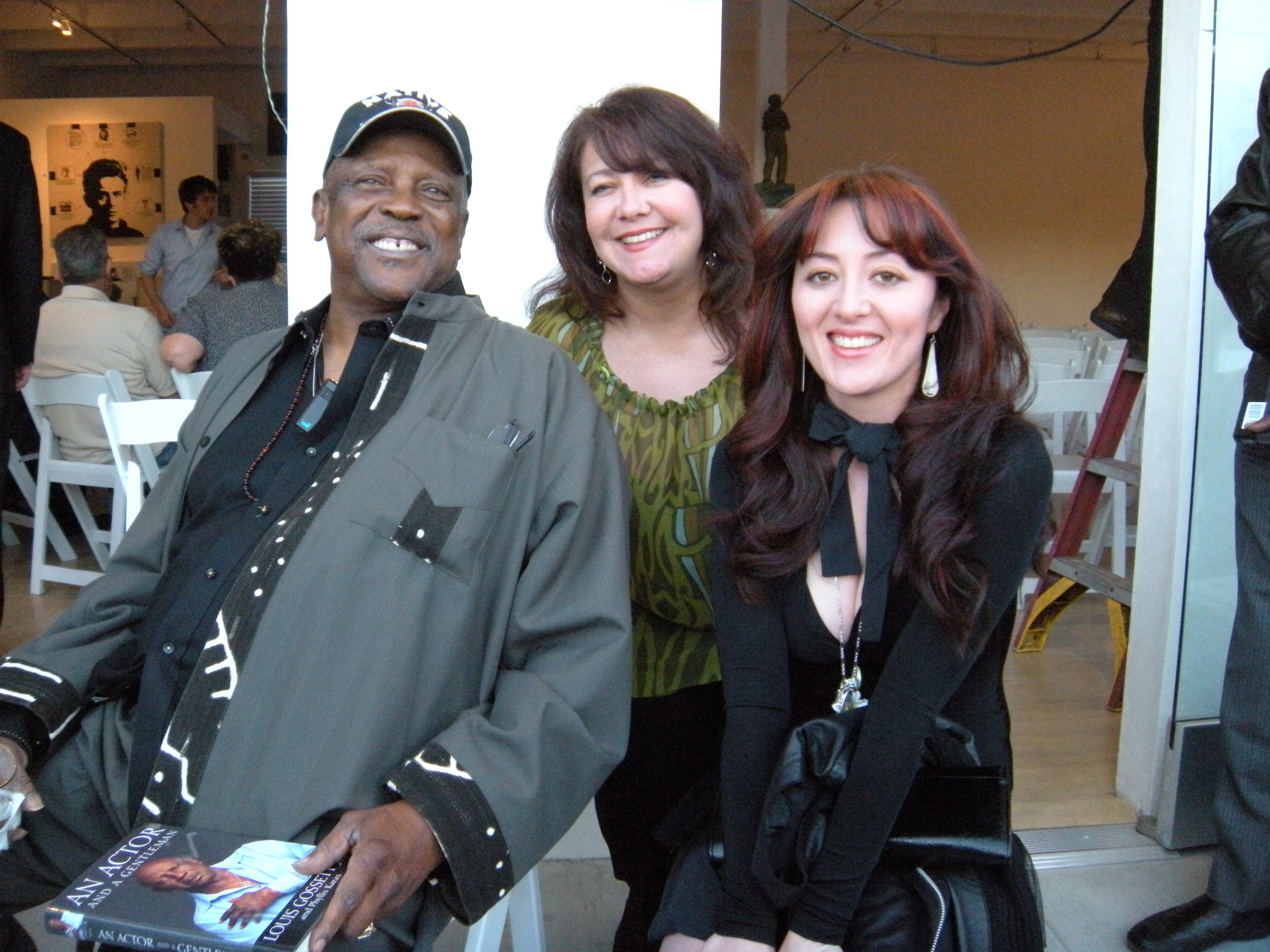 Lou Gossett, Jr., Rita Tarin, and Genevieve Mariko Wilson at Malibu Film Festival, 2010.