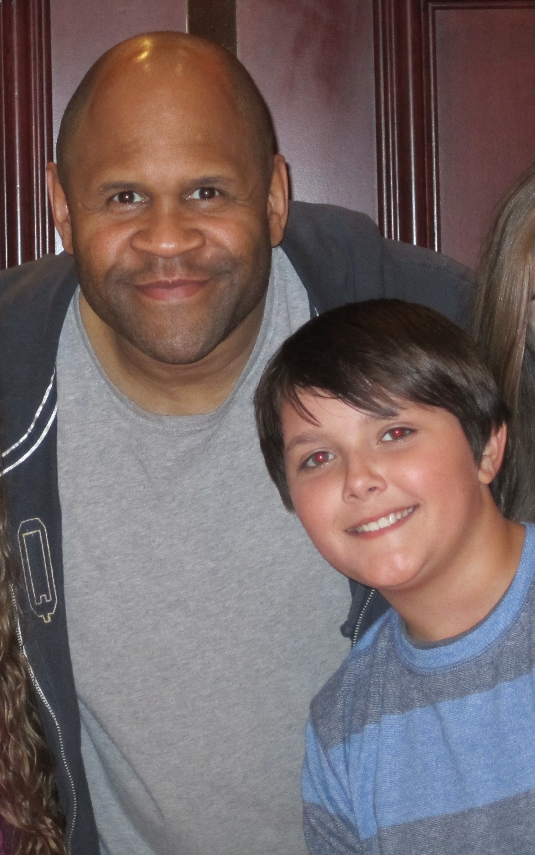 Rondell Sheridan on set of 