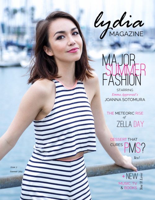 Joanna Sotomura on the cover of Lydia Magazine's Summer Issue 2015