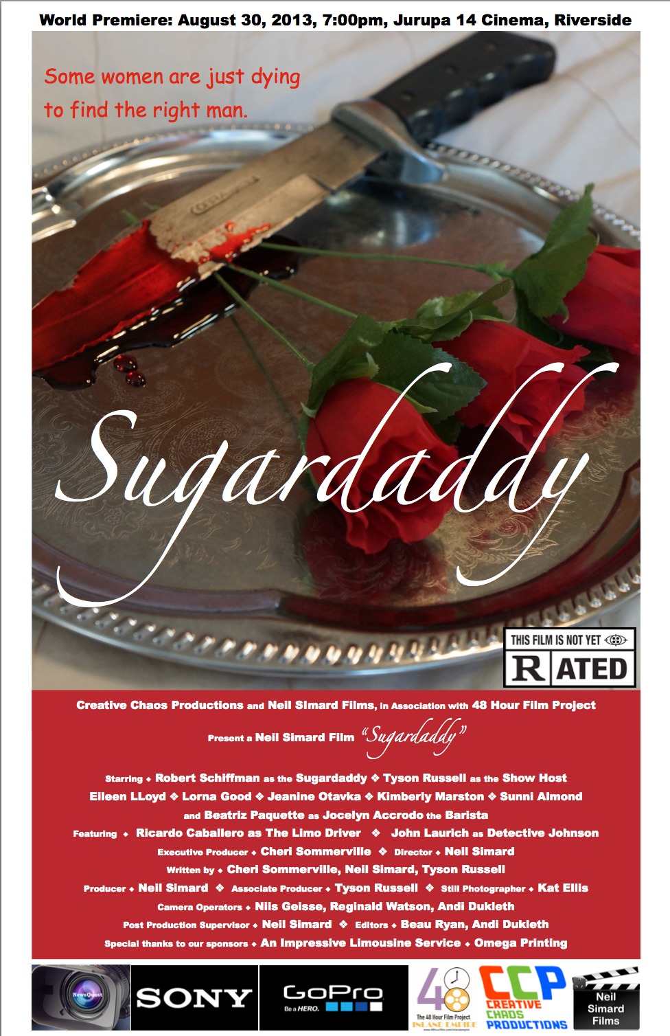 Poster from our latest film, Sugardaddy. A spoof on the TV series 