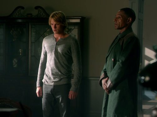 Still of Giancarlo Esposito and Graham Rogers in Revolution (2012)