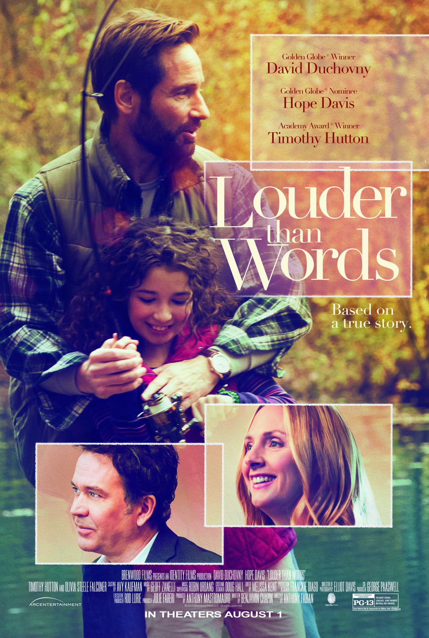 David Duchovny, Timothy Hutton, Hope Davis and Olivia Steele Falconer in Louder Than Words (2013)