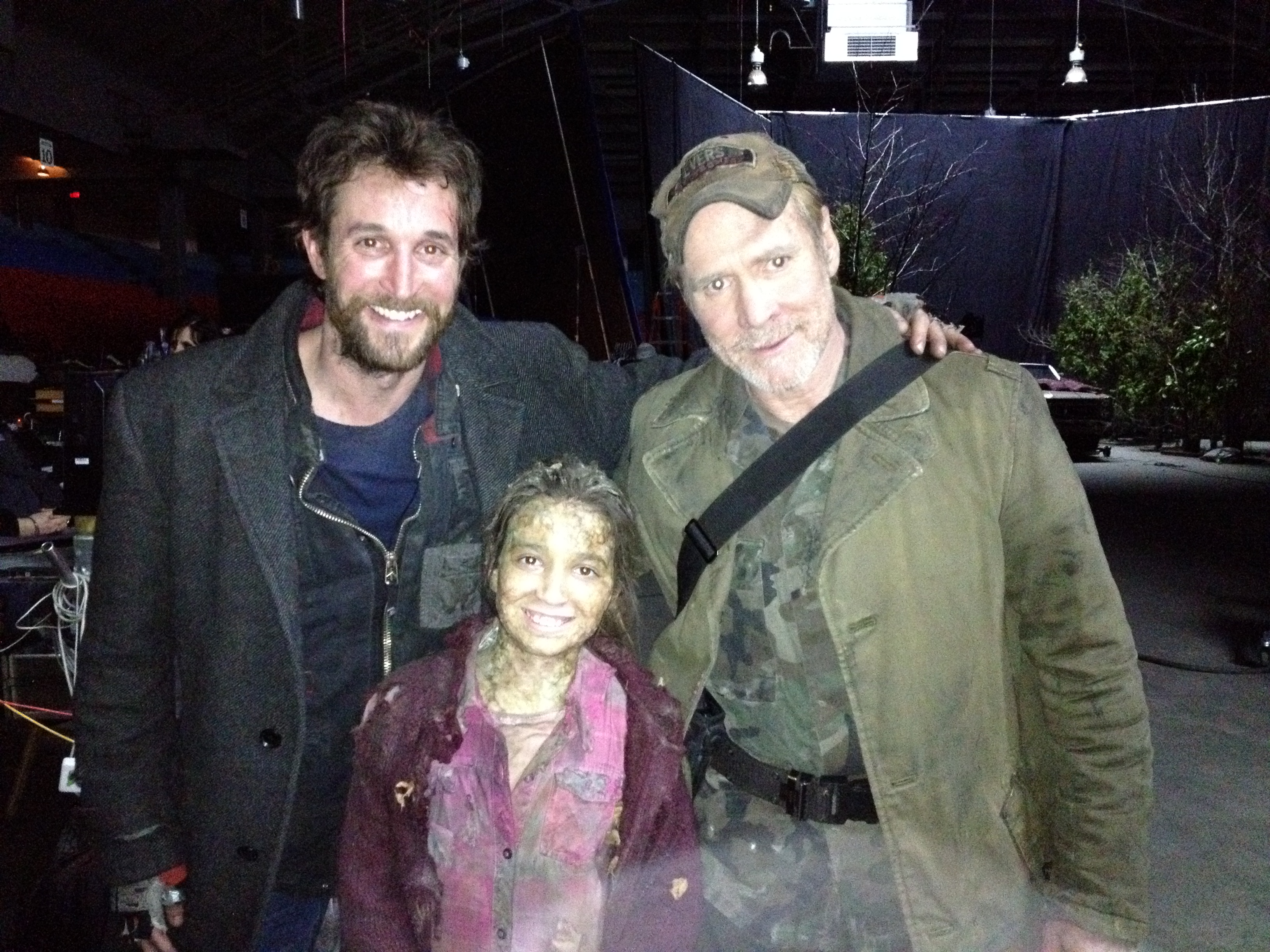Olivia Steele Falconer with Noah Wyle & Will Patton on Falling Skies / Season 2 Episode 8 / Death March.