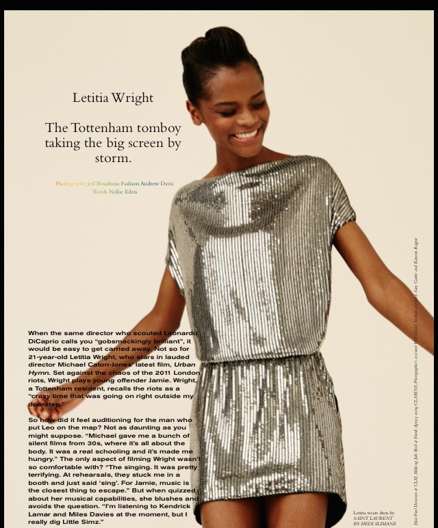 Letitia Wright for Wonderland Magazine 10th Anniversary