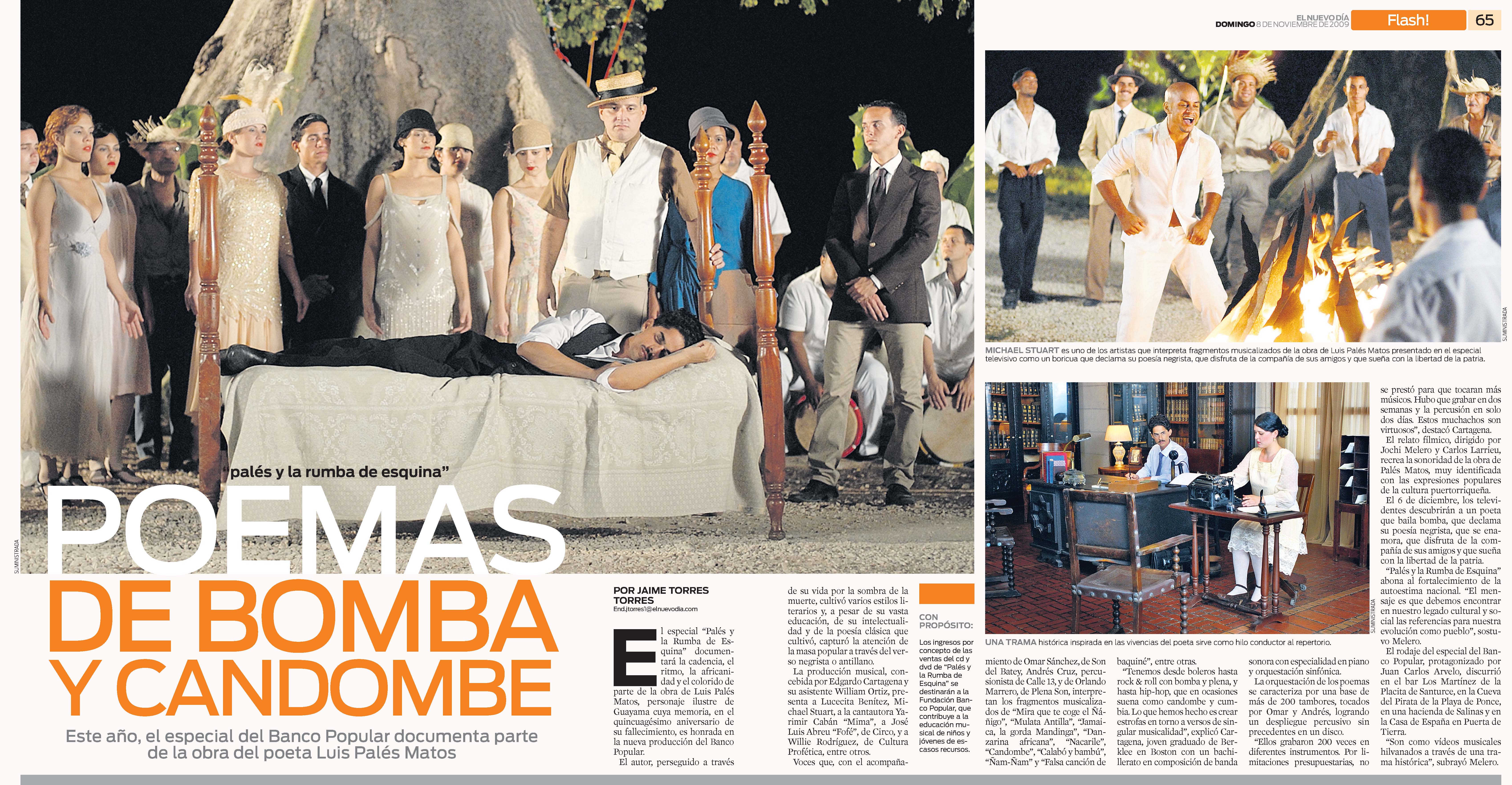 Still shot/article, from the TV special, Pales & la Rumba de Esquina.
