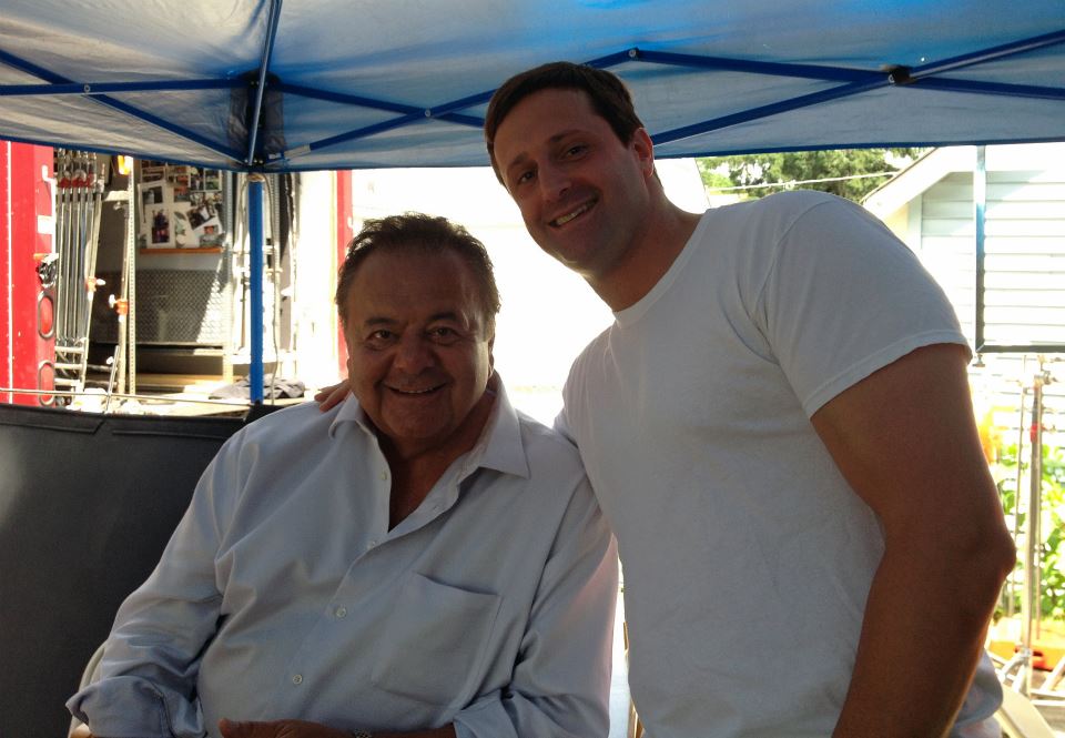 On the set of Precious Mettle, father and son...Paul Sorvino and Michael Sorvino
