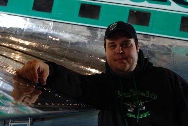 Mikey McBryan and a DC-3