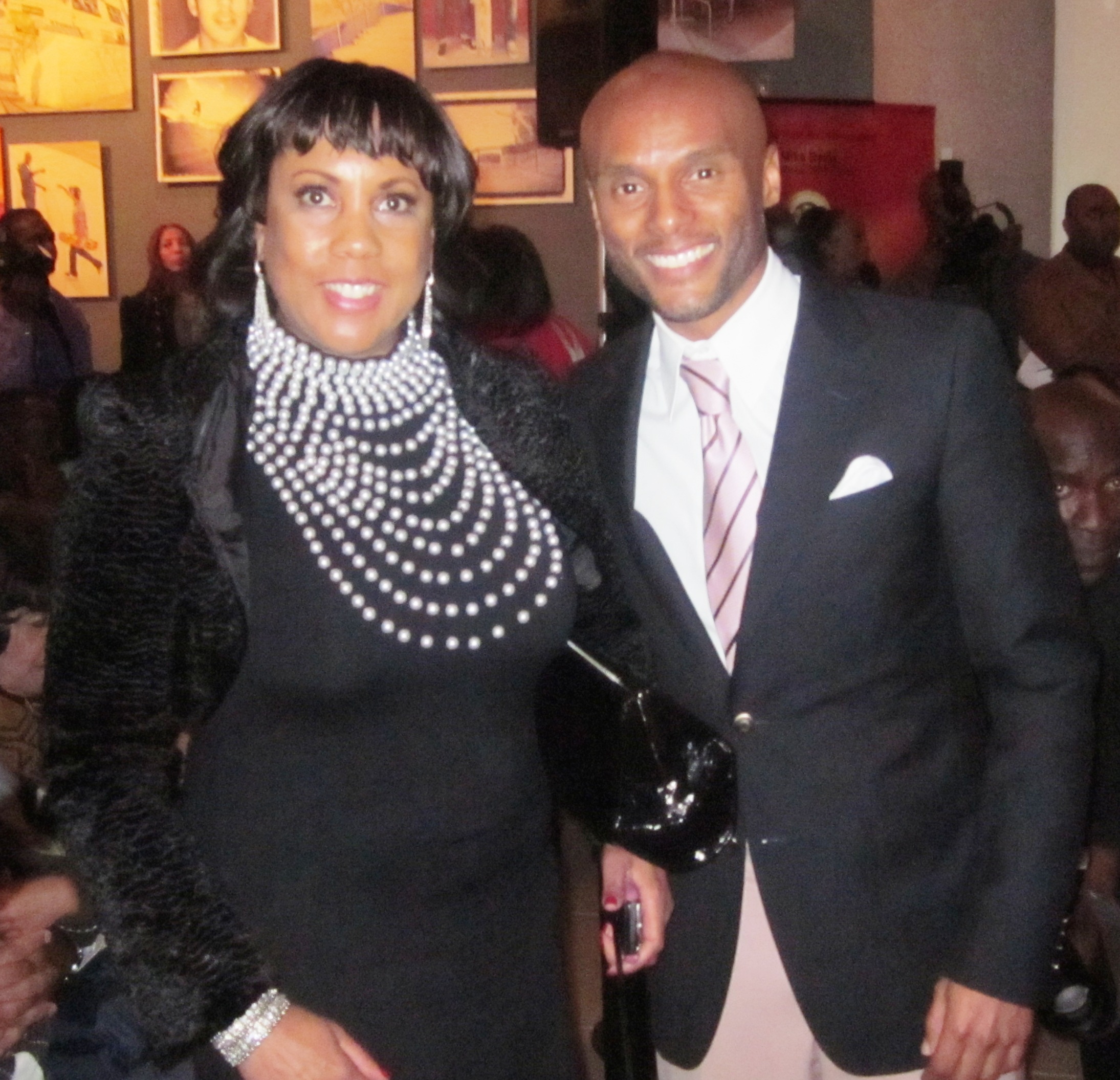 R&B Singer Kenny Lattimore pays tribute to R&B Singer Jeffrey Osborne at the Living Legends Awards.