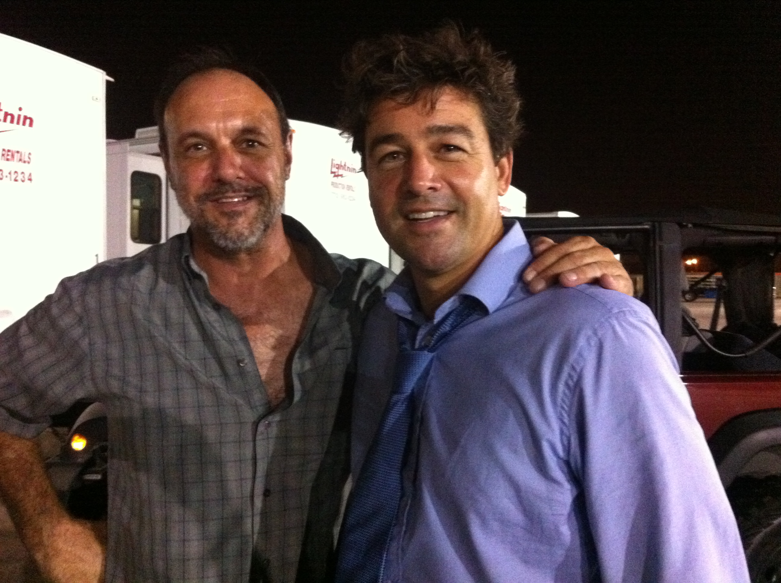 Pete with Kyle Chandler
