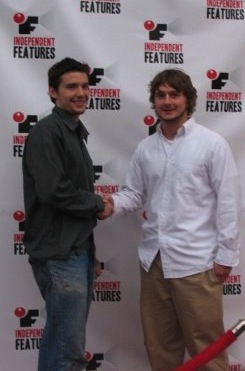 Director of Ser O Estar, Wilson Stiner at the premiere in Tribeca, NY with Evan True.