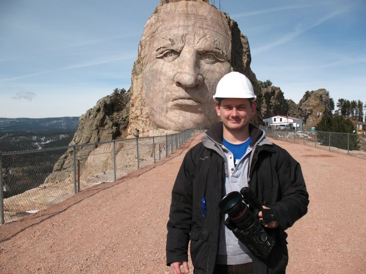 Director Wilson Stiner in South Dakota for Dreaming In Stone, commissioned by Volvo.