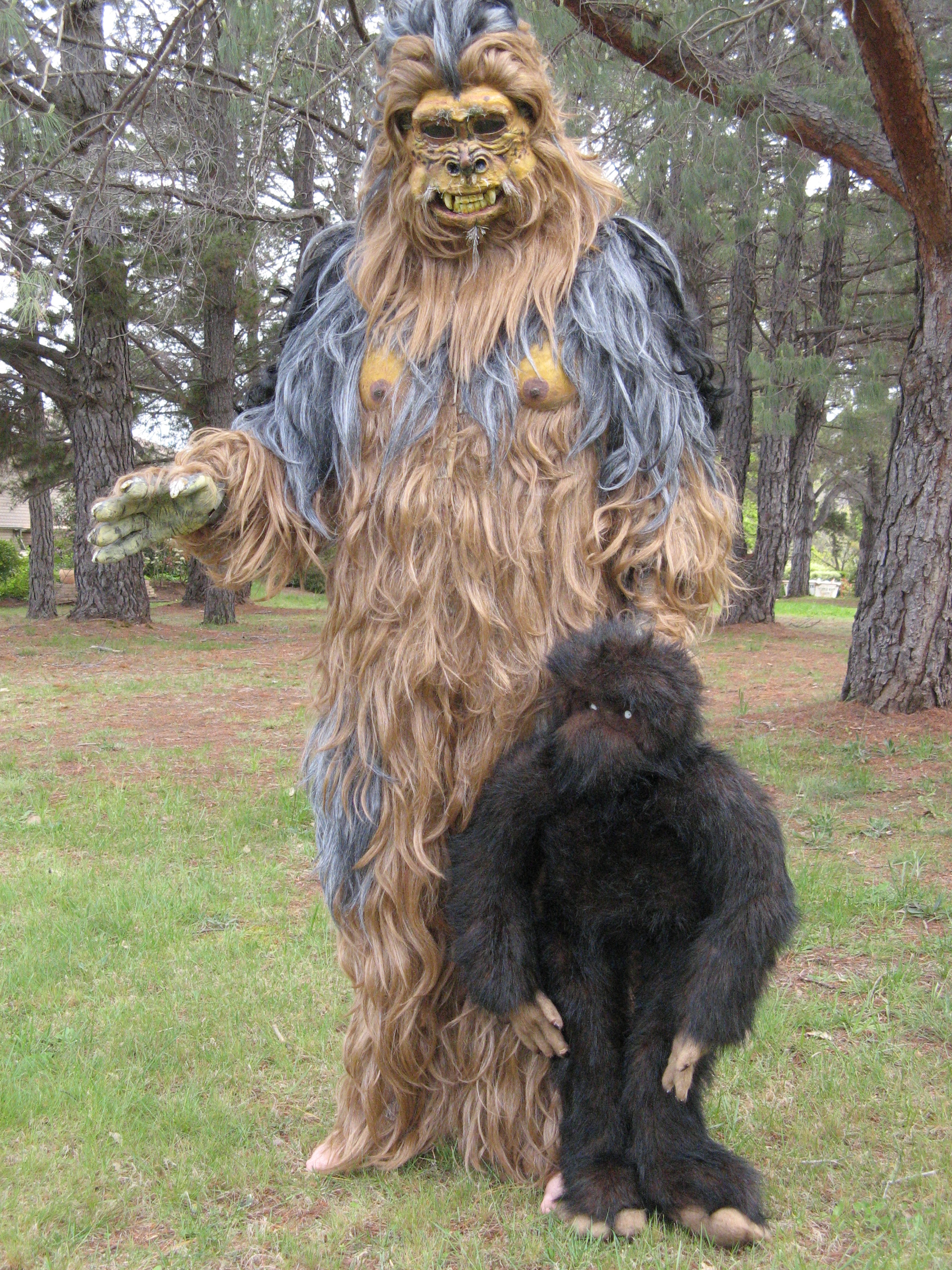Yowie and child