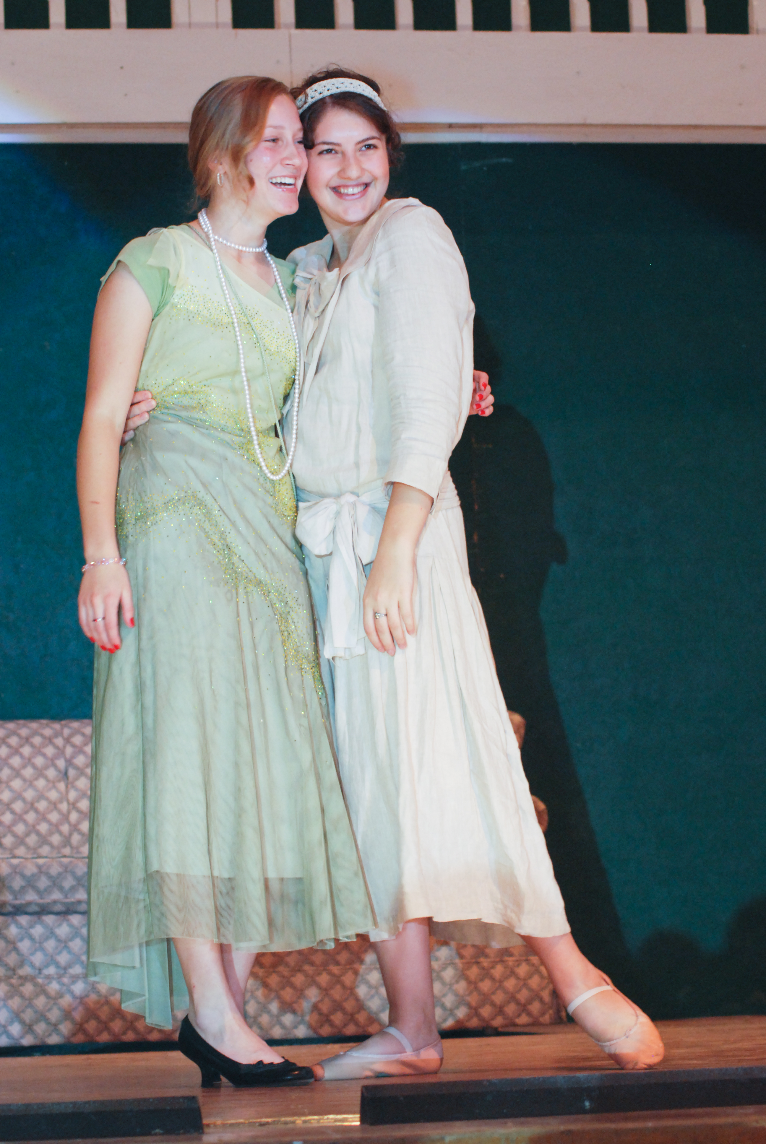 Suzy (Paige Pilarski) and Annette (Mary Rose Maher) from the musical The Heritance.