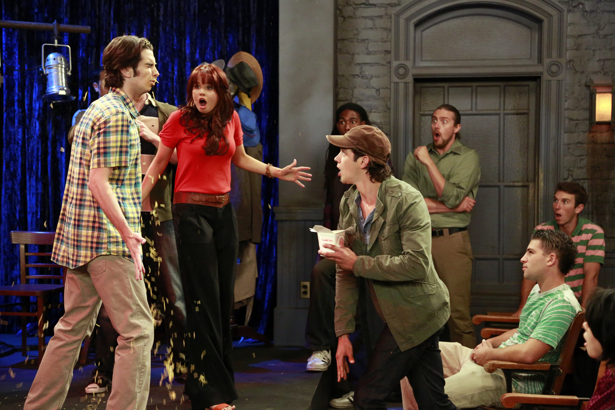 Still of Debby Ryan, Joey Richter and Chris Galya in Jessie (2011)