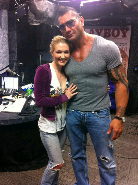 Dave Bautista and Andrea Lowell on Playboy Radio