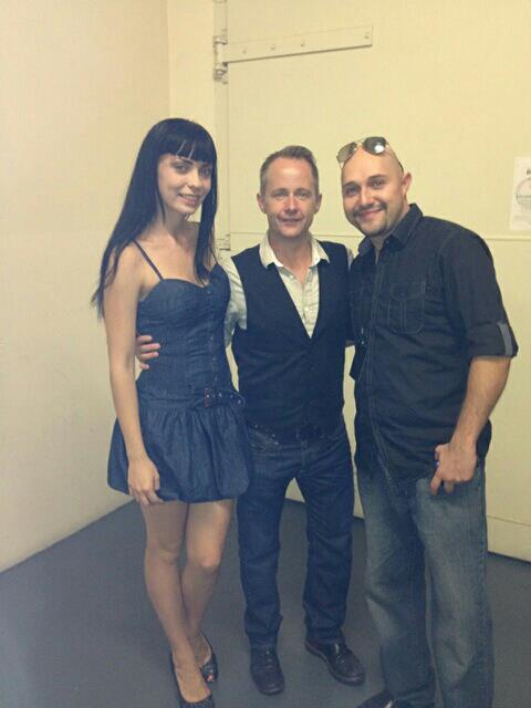 Director and actor Adam Sonnet with his wife, actress Elle Sonnet, and actor Billy Boyd.