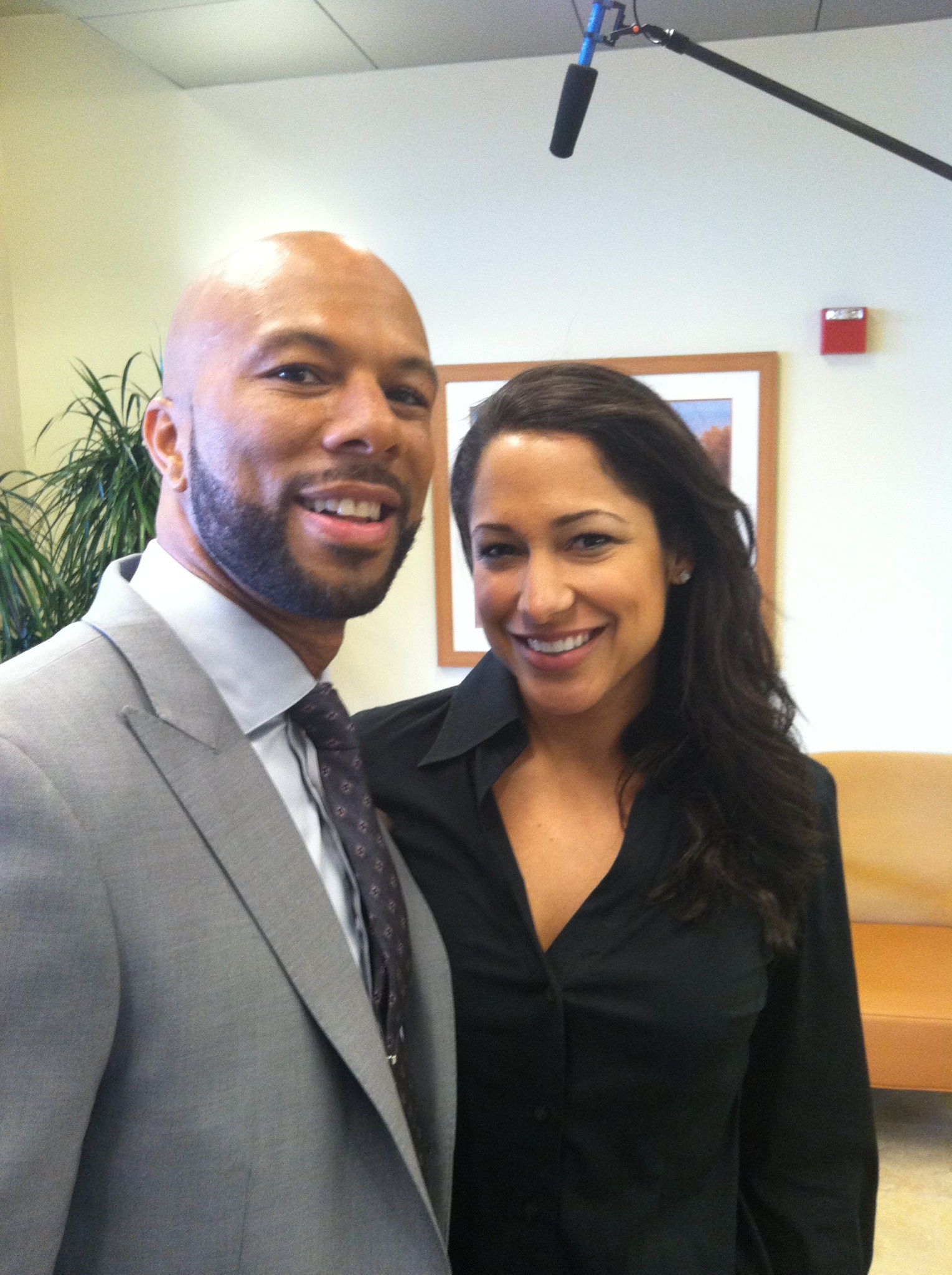 On the set of 'Learning Uncle Vernon' with Common