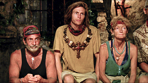 Still of Jane Bright, Jud Birza and Dan Lembo in Survivor (2000)