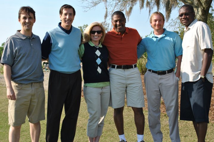 On the set of a golf commerical in Augusta, GA