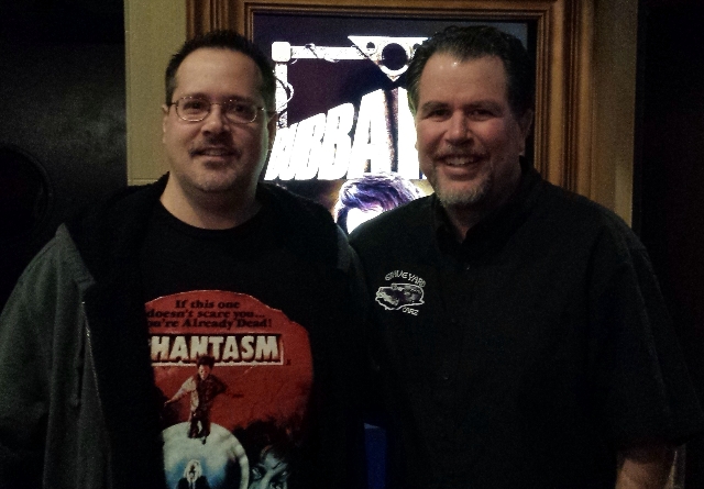Glen Baisley and Don Coscarelli at the Alamo Drafthouse (Yonkers, NY) screening of John Dies at the End and Bubba Ho-Tep.
