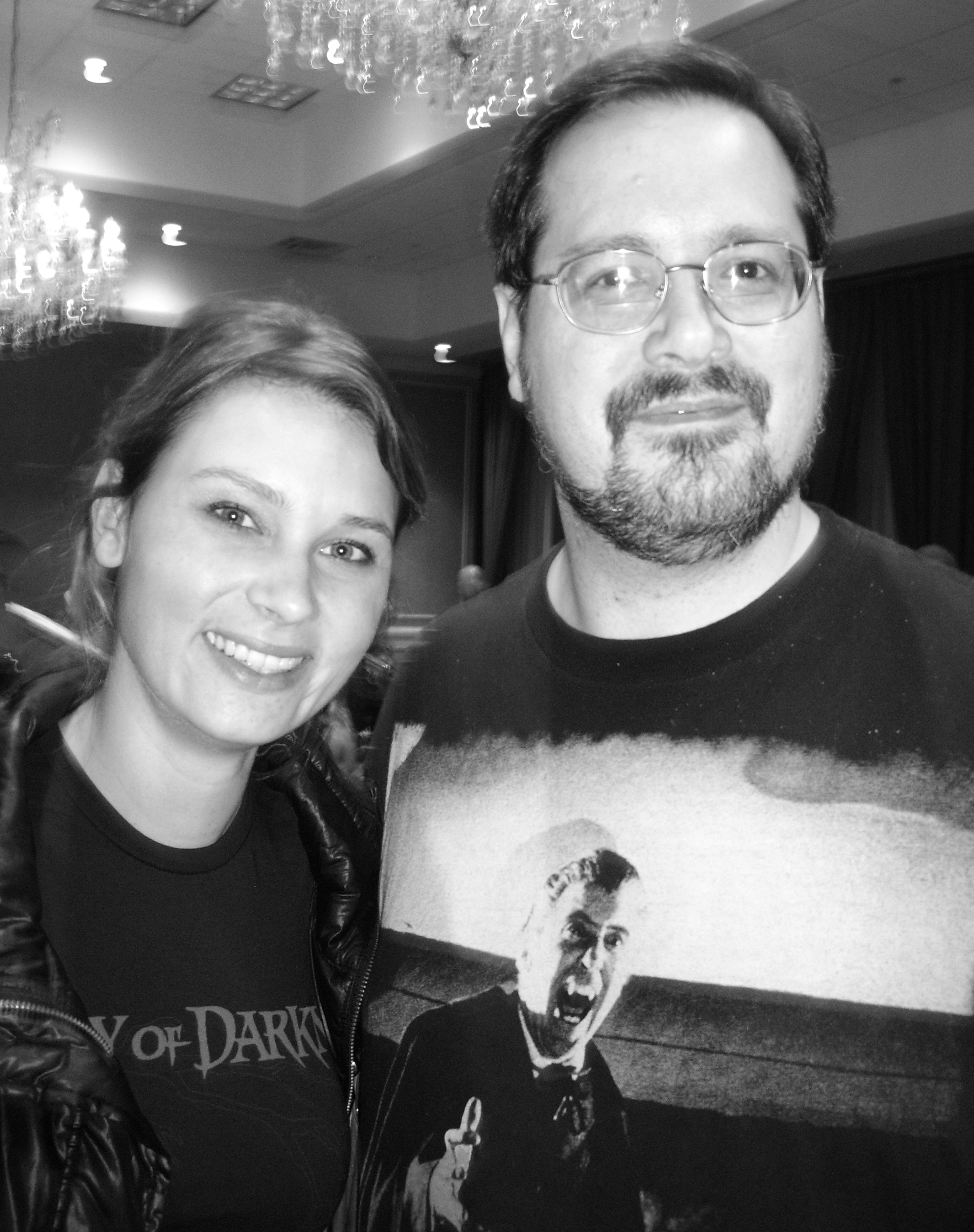 Kristina Klebe and Glen Baisley at the Fangoria Weekend of Horrors.