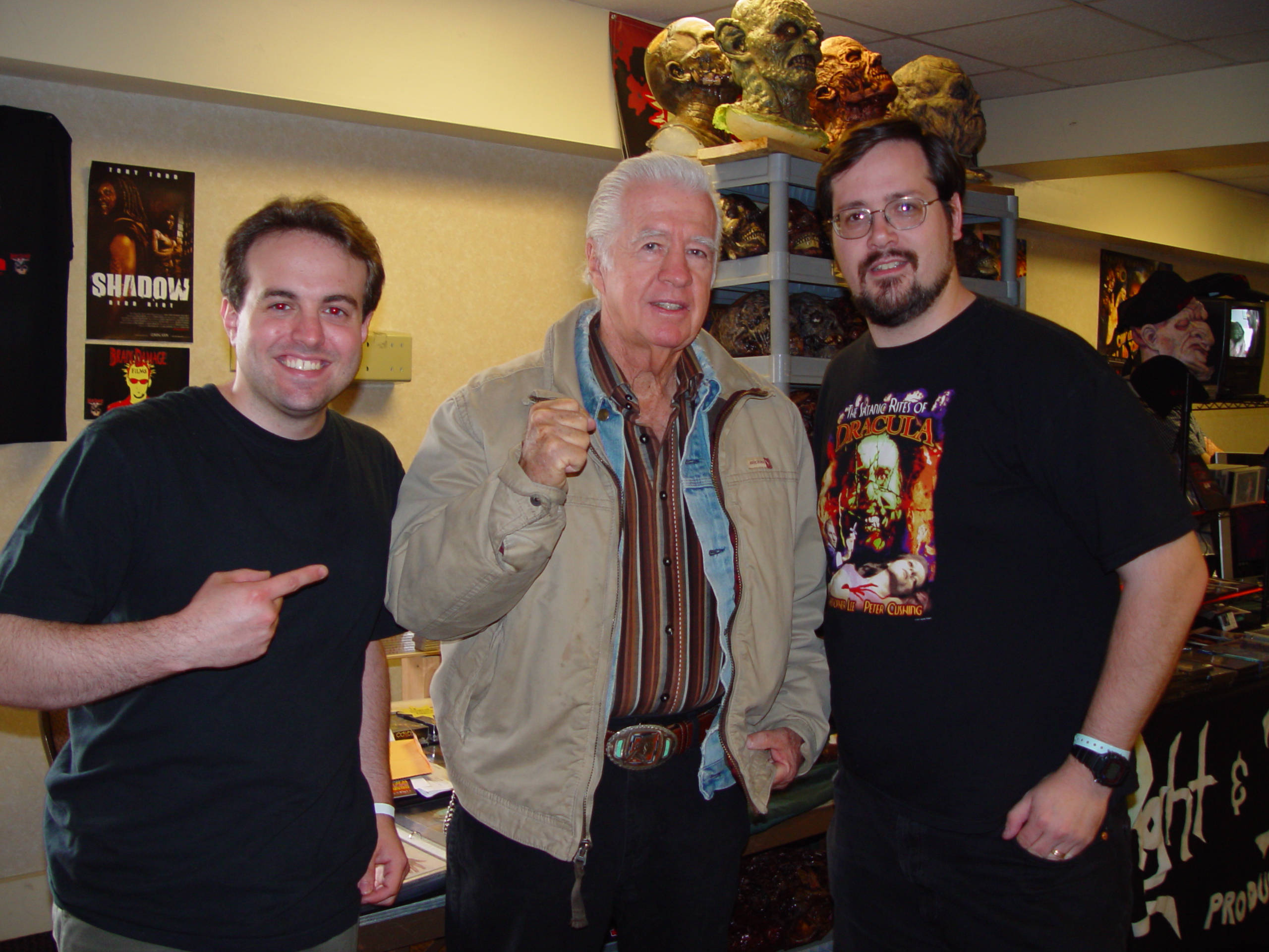 Mike Lane, Clu Gulager and Glen Baisley at the Fangoria Weekend of Horrors.
