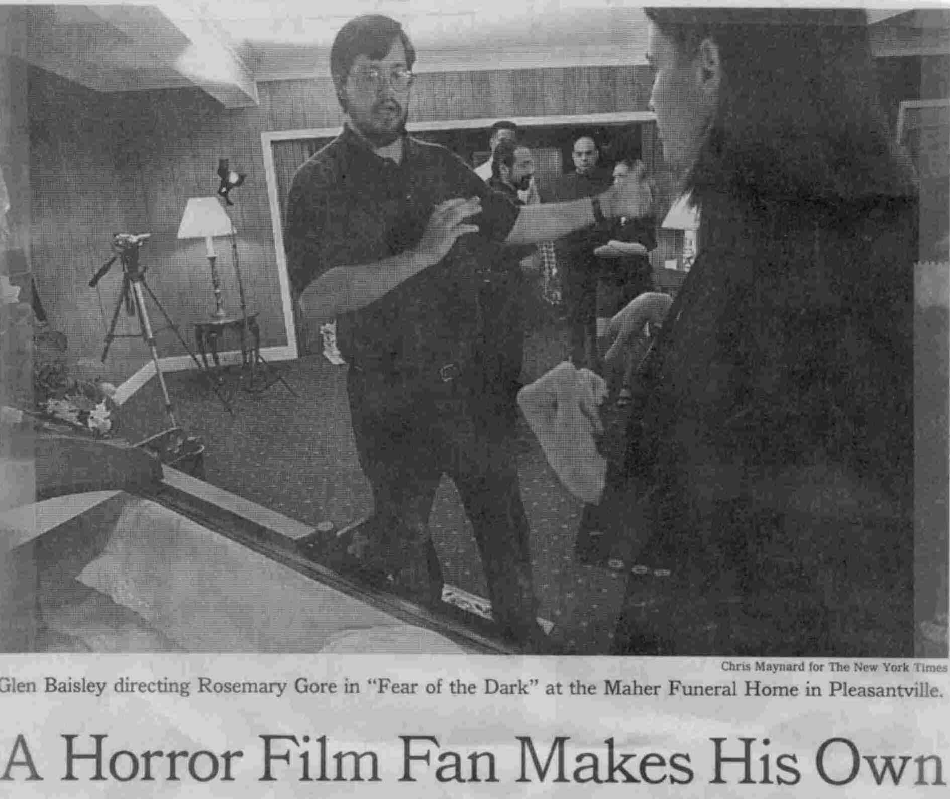 Production photo from Fear of the Dark that appeared in the New York Times.