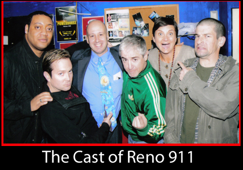 The Cast of Reno 911 and Paul Parisi