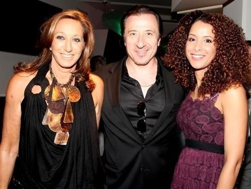 Donna Karan,Yvonne Maria Schaefer, Federico Castelluccio attend the launching of the 