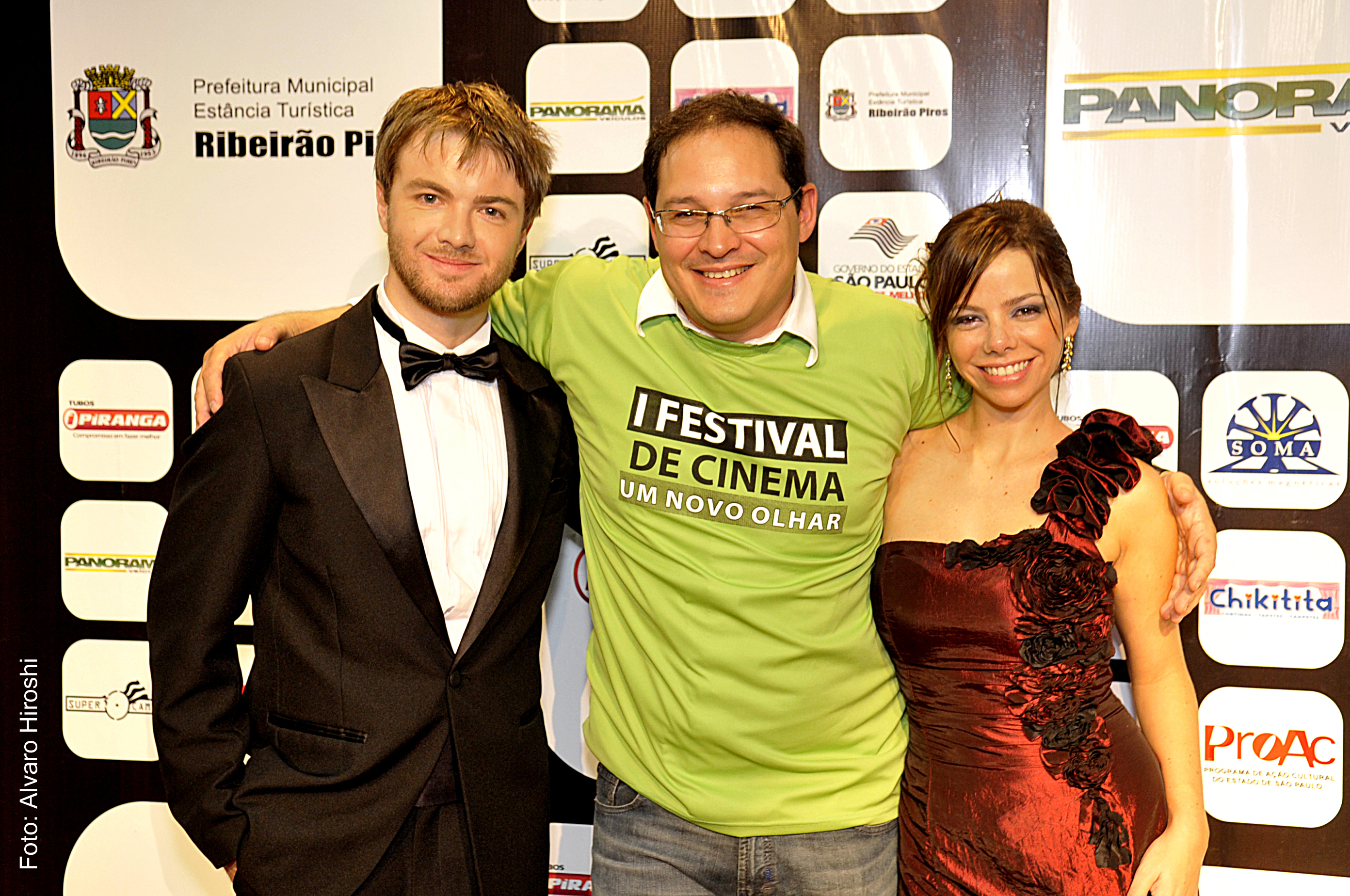 Emiliano Ruschel, Emerson Muzeli, Larissa Vereza on Film festival 2010.