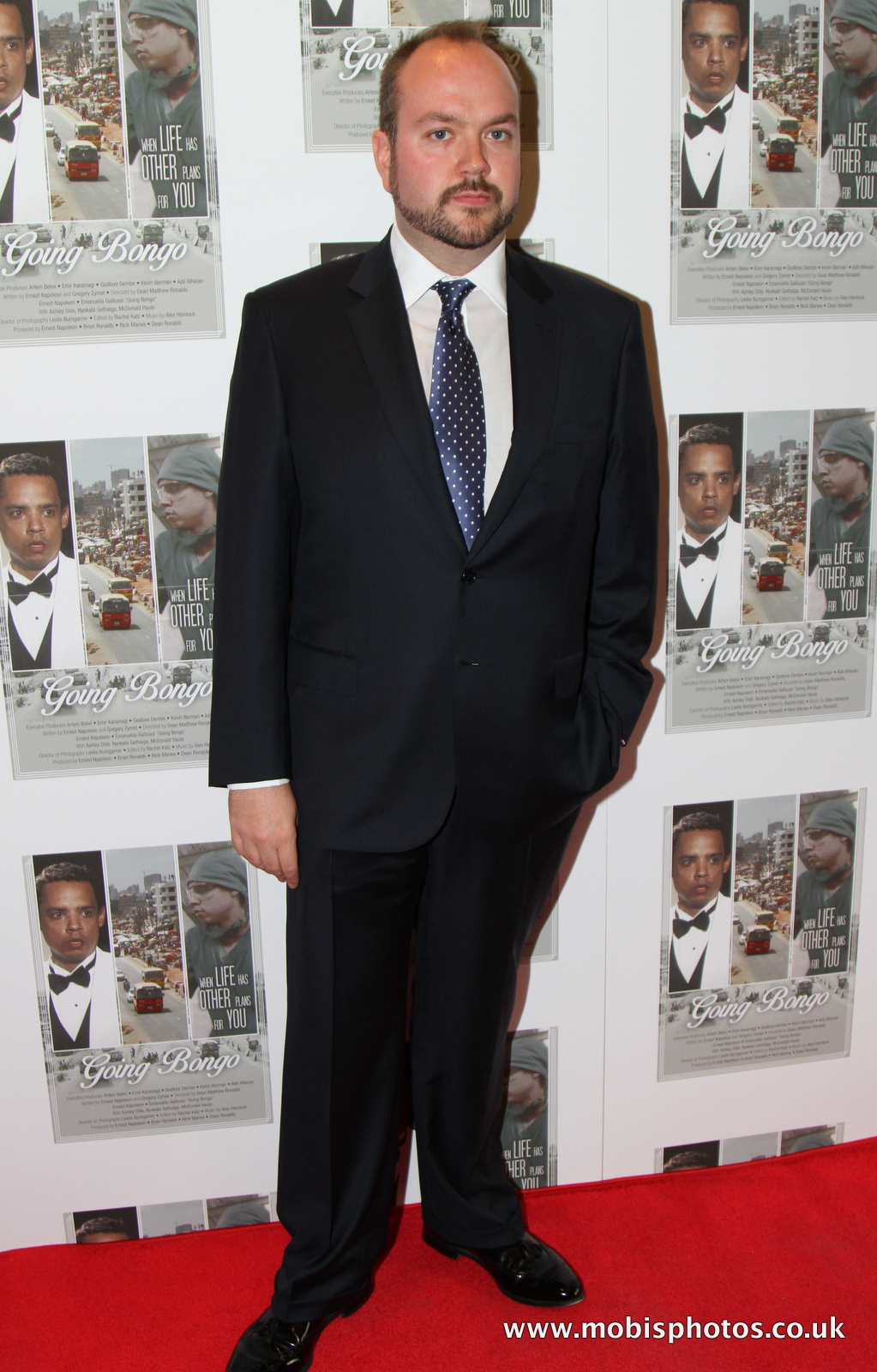 Jonathan Sothcott at the UK premiere of GOING BONGO