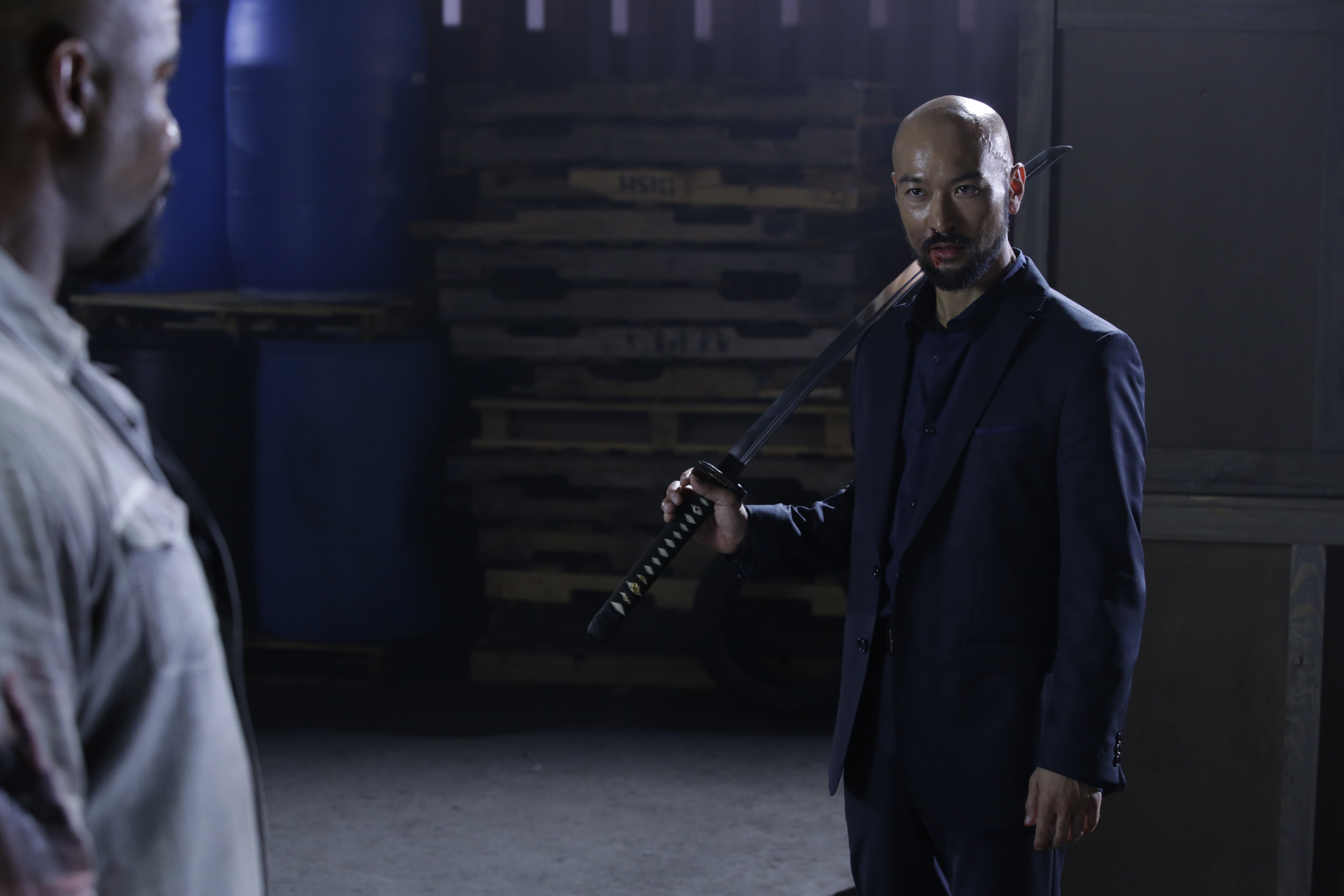 Still of Michael Jai White and Masashi Odate in Falcon Rising (2014)