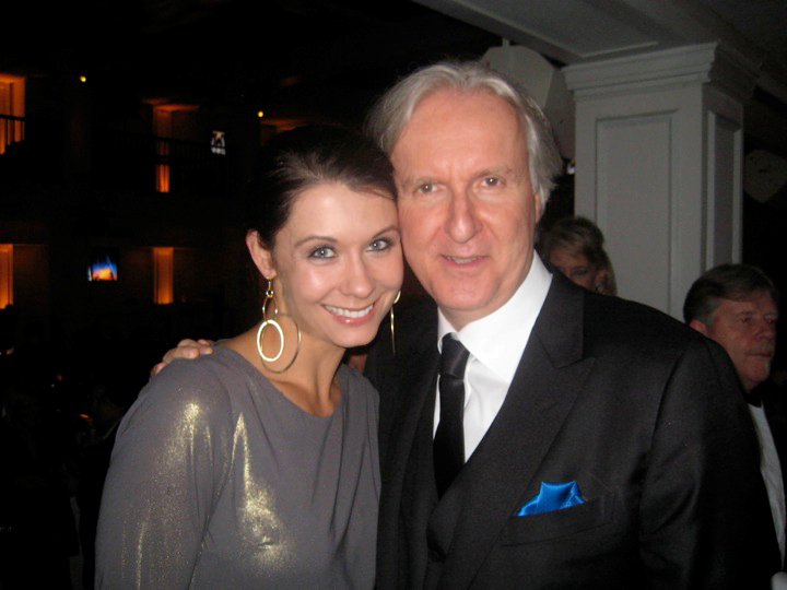 Jahnel Curfman and James Cameron at the 2010 Academy Awards