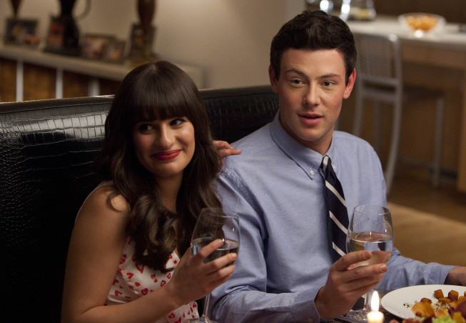 Still of Cory Monteith and Rachel Lea in Glee (2009)