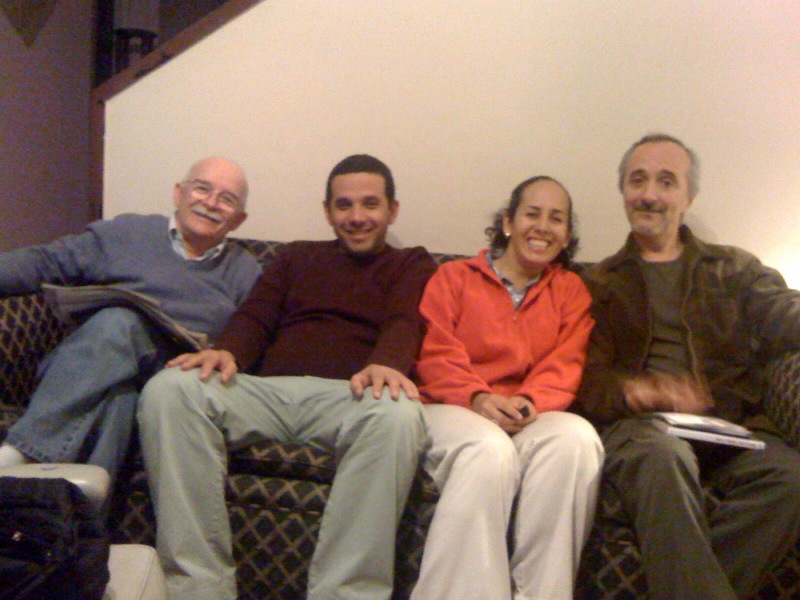 With Rubén Martínez, Dario Gularte and Ricardo Casas in the ATLANTIDOC film festival from URUGUAY (2010)