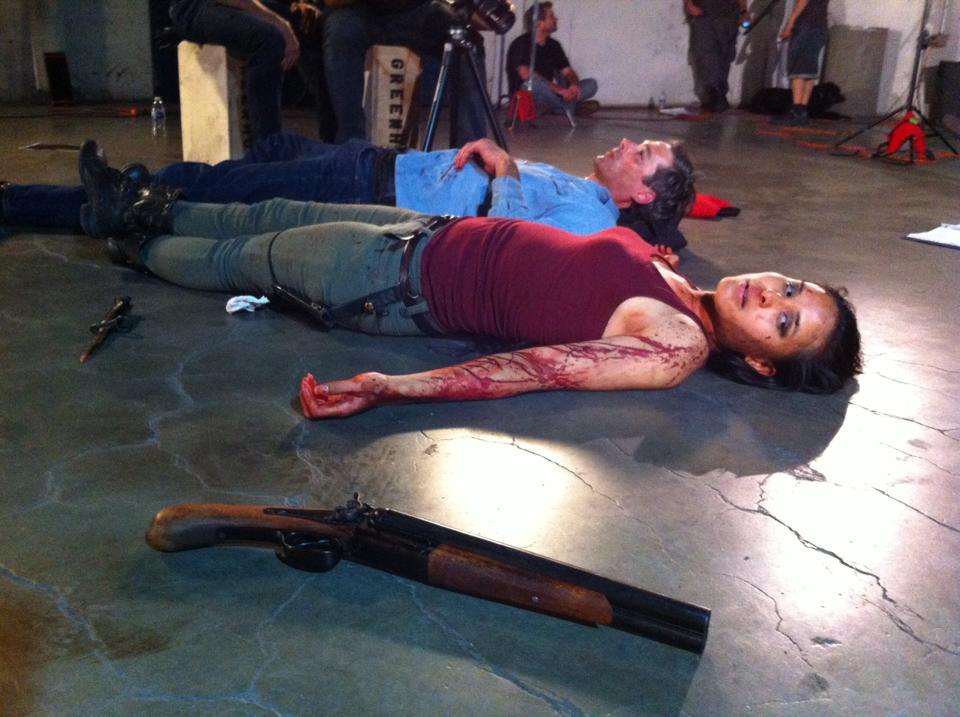 Playing Minerva in the action-horror Zombie Sperm directed by Michael Greenhut.