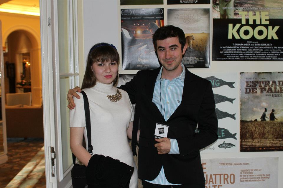 Nikolas Grasso and Mariana Preda at the Madeira Film Festival