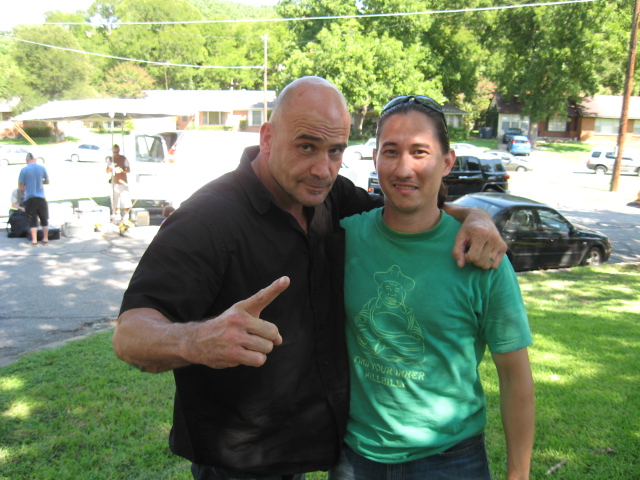 Bas Rutten and I on location of SINNERS & SAINTS. Movie is going to be out on dvd 2010! SINNERS & SAINTS-Trailer http://www.youtube.com/watch?v=obF3WzmW4YE SINNERS & SAINTS-IMDb http://www.imdb.com/title /tt1130969/