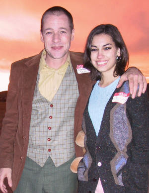 Amanda on the set of Grand Jury award-winning film My Name Is, with co-star French Stewart (Third Rock from the Sun).