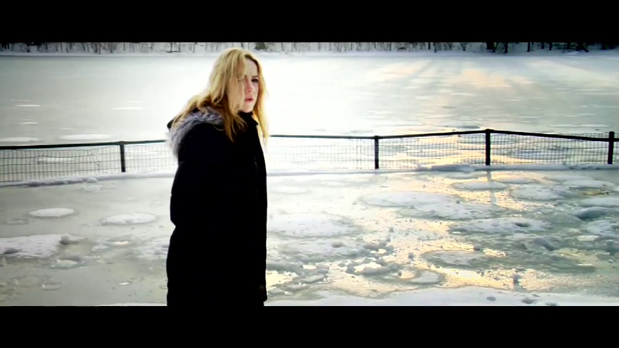 Still of Laura Burnett in music video