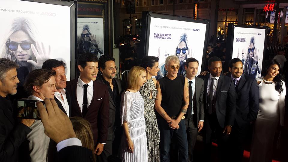 Actress Tilda Del Toro attends The Premiere of Warner Bros. Pictures' 'Our Brand Is Crisis' at TCL Chinese Theatre on October 26, 2015 in Hollywood, California with George Clooney, David Gordon Green, Billy Bob Thorton, Sandra Bullock and Anthony Mackie