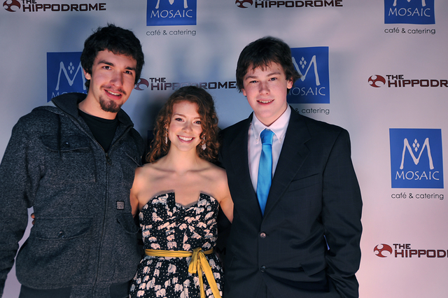 Jacob with Molly Kunz and Eric Hulsebos, The Wise Kids premiere, Hippodrome Theatre, Charleston, SC