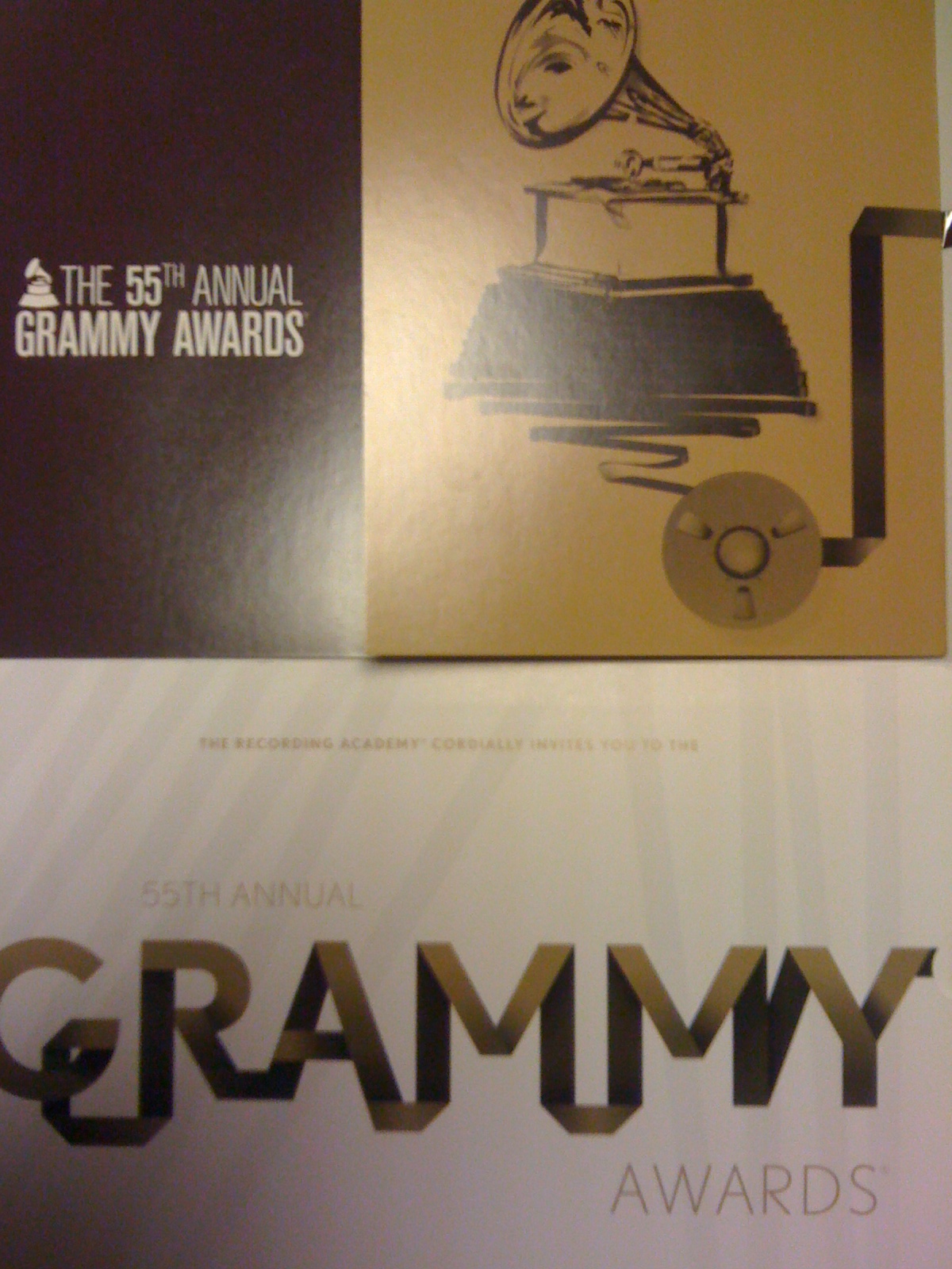 2013 Grammy Awards Official Invitation