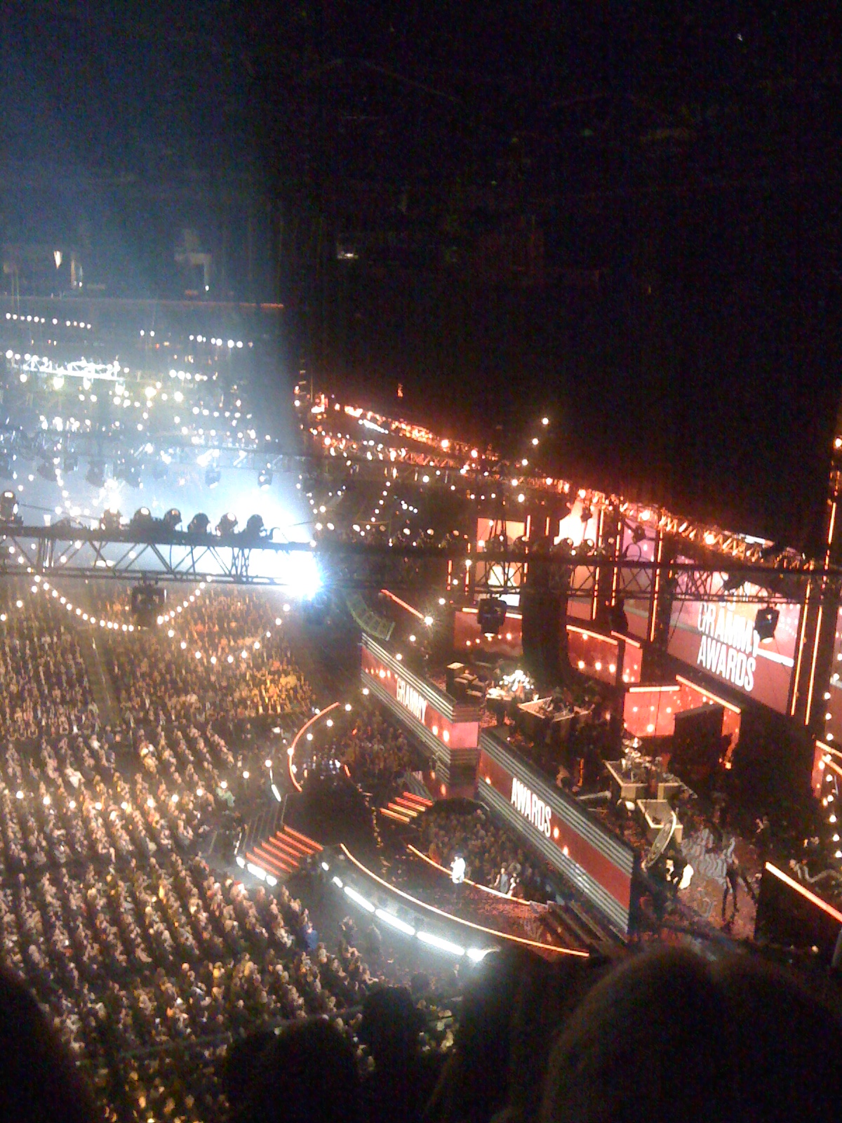 Staple Center at the 55th. Grammy Awards 2013